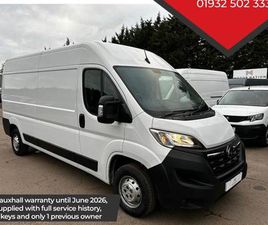2023 VAUXHALL MOVANO 2.2 TURBO D 140PS H2 VAN PRIME PANEL VAN DIESEL MANUAL