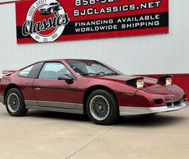 1987 PONTIAC FIERO GT 5-SPEED ONLY 14,824 ORIGINAL MILES SINCE NEW