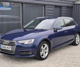 AUDI A4 AVANT 2017 AUDI A4 AVANT 1.4 TFSI SPORT ESTATE 5DR PETROL MANUAL EURO 6 (START/STOP) (150 PS) ESTATE PETROL MA...