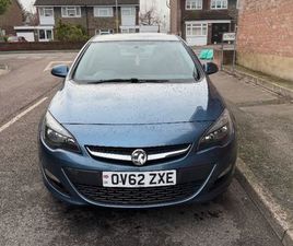 VAUXHALL ASTRA VAUXHALL, ASTRA, HATCHBACK, 2012, MANUAL, 1686 (CC), 5 DOORS