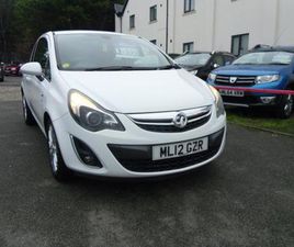 VAUXHALL CORSA 2012 VAUXHALL CORSA 1.7 CDTI ECOFLEX SE 3DR HATCHBACK DIESEL MANUAL
