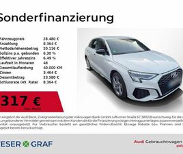 AUDI A3 SPORTBACK 40 TFSI E S LINE NAVI,LED,LEDER,KAM
