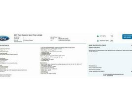 USED 2007 FORD EXPLORER SPORT TRAC LIMITED