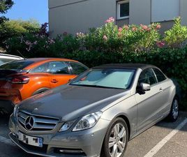 VENDRE UNE SUPERBE MERCEDES CLASSE E IV (2) CABRIOLET 250 BLUETEC 7G-TRONIC