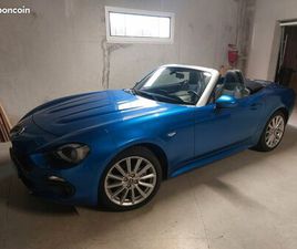 FIAT 124 SPIDER VEND FIAT 124 SPIDER LUSSO PLUS BLEUE MÉTALLISÉE