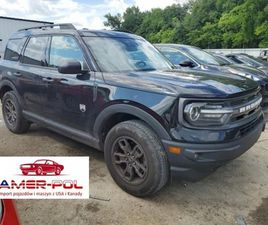 FORD BRONCO 2021 R., 1,5L SPORT BIG BEND 1.5 BENZYNA 181KM