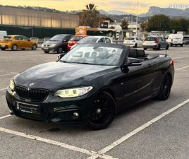 BMW SÉRIE 2 CABRIOLET 220D 190 CH M SPORT – PREMIÈRE MAIN – ENTRETIEN BMW - JAMAIS ACCIDENTÉ