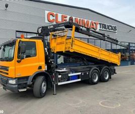 DAF CF DAF FAT 75 CF 340 6X4 MANUAL FULL STEEL HIAB 16 TONMETER LAA — VRACHTWAGENS — MARKTPLAATS