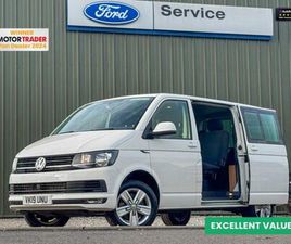 2019 VOLKSWAGEN TRANSPORTER CREW CAB SWB T32 TDI KOMBI HIGHLINE AIR CON NAV SENSORS EURO 6 NO VAT...