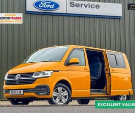 2021 VOLKSWAGEN TRANSPORTER AUTO 150BHP CREW CAB LWB L2H1 T32 HIGHLINE AIR CON CAM NAV EURO 6 CRE...
