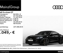 AUDI S E-TRON GT QUATTRO MATRIX HUD PANO B&O NAPPA