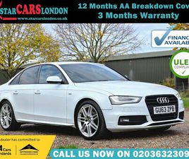 AUDI A4 2013 (63) - 1.8T FSI 170 BLACK EDITION 4DR MULTITRONIC