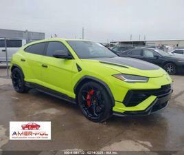 LAMBORGHINI URUS 2024 4.0L V8 BI-TURBO PERFORMANTE AWD 4.0 BENZYNA 657KM