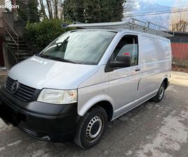 VOLKSWAGEN TRANSPORTER T5 FOURGON 3 PLACES GALERIE 1.9 TDI 102CV TVA RÉCUPÉRABLE 203000KM D’ORIGINE DU31/07/2008 BVM5