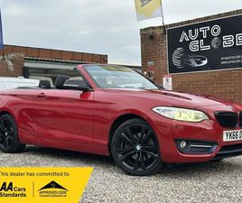 BMW SERIE 2 CABRIOLET 220 2016 BMW 2 SERIES 2.0TD 220D SPORT CONVERTIBLE 2D AUTO