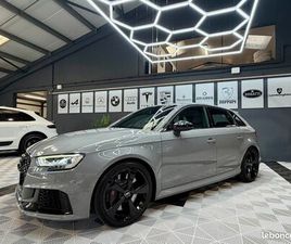 AUDI RS3 400 S-LINE*GRIS NARDO*PACK BLACK*CARBONE*SIÉGES RS*2ÈMES MAIN*3CLÉS*FULL AUDI