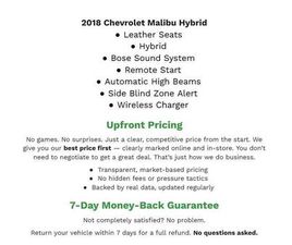 USED 2018 CHEVROLET MALIBU HYBRID BASE