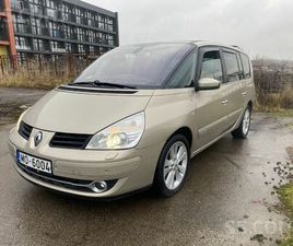 RENAULT GRAND ESPACE, CENA 3 800 €. RENAULT ESPACE IV INITIALE 2007 Г. ТОП-КОМПЛЕКТАЦИЯ РЕЙКА КОЖАНЫЙ - SLUDINĀJUMI