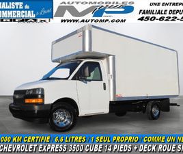 2024 CHEVROLET EXPRESS 3500 CUBE 14 PIEDS + DECK 6.6 L / 39.000
