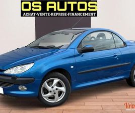 PEUGEOT 206 CC 206CC CABRIOLET BOITE AUTO - 1.6I 110CH 16V (7 CV) - BVA4 - BLEU - 2002