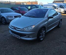 2006 PEUGEOT 206 1.6 ALLURE 2DR TIP AUTO [AC] CONVERTIBLE PETROL AUTOMATIC