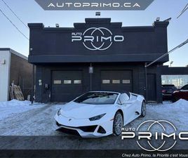 LAMBORGHINI HURACAN 2020 EVO SPYDER AWD V10 5.2L 640HP CUIR GPS CARPLAY BLUETOOTH CAM
