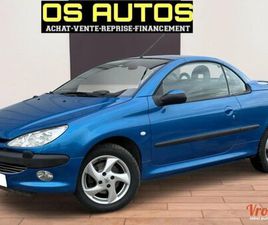 PEUGEOT 206 CC PEUGEOT 206 CC 206CC CABRIOLET BOITE AUTO - 1.6I 110CH 16V (7 CV) - BVA4 - BLEU - 2002