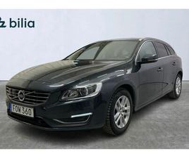VOLVO V60 D4 D4 SUMMUM 190HK / D-VÄRM / SKINN / NAVI / B-KAMERA 2017 GRÅ