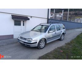 VOLKSWAGEN GOLF 1,9TDI (66KW) -2000G- REG:12,2026
