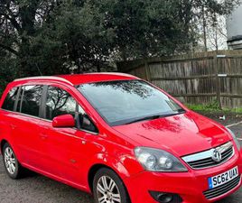 VAUXHALL, ZAFIRA, MPV, 2013, MANUAL, 1686 (CC), 5 DOORS