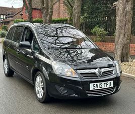 VAUXHALL ZAFIRA VAUXHALL, ZAFIRA, MPV, 2012, MANUAL, 1598 (CC), 5 DOORS