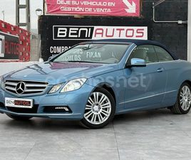 MERCEDES CLASSE E CABRIOLET E 250 MERCEDES-BENZ CLASE E CABRIO E 250 CGI BE ELEGANCE
