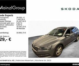 SKODA SUPERB COMBI 2.0 TDI 4X4 DSG AHK PANO STDHZ CANT