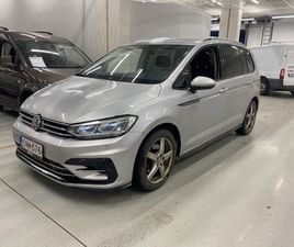 VOLKSWAGEN TOURAN R-LINE 1,4 TSI 110 KW (150 HV) DSG-AUTOMAATTI 7-IST. ** ACC / LED / VETOKOUKKU / P.KAMERA / FACELIFT / APPCONNECT **