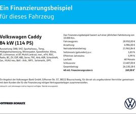 VOLKSWAGEN CADDY CADDY 1.5 TSI DSG KLIMA SHZ LANE ASSIST ZV E-FENST