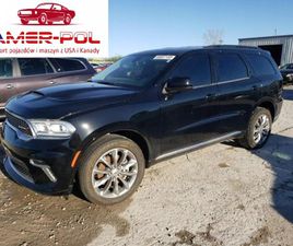 DODGE DURANGO DODGE DURANGO SXT, NIEUSZKODZONE, V6 3.6L, 4X4, OD UBEZPIECZALNI 3.6 293KM