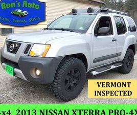 2013 NISSAN XTERRA PRO-4X VT INSPECTED*VERMONT*RON’S AUTO VT