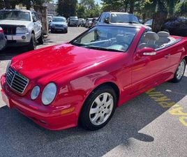 2002 MERCEDES CLK320 CONVERTIBLE 49,000 MILES!! RED WITH BLACK TOP!!