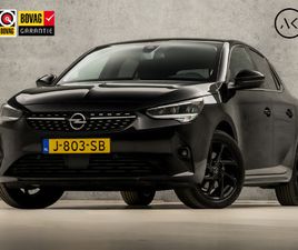 OPEL CORSA OPEL CORSA 1.2 ELEGANCE BLACK EDITION (APPLE CARPLAY, STUUR/STOEL VERWARMING, GROOT NAVI, CAMERA, LEDER, ELEKTRISCHE STOELEN, MASSAGE STOELEN, LED KOPLAMPEN, GE