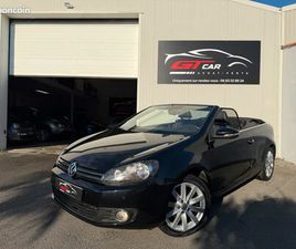 VOLKSWAGEN GOLF CABRIOLET VOLKSWAGEN GOLF VI CABRIOLET 1.6 TDI 105 FAP CARAT / GPS / TEL / CAPOTE ELECTRIQUE