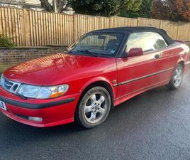SAAB 9-3 S IN RED WITH TAN LEATHER WITH BLACK ROOF LHD LEFT HAND DRIVE