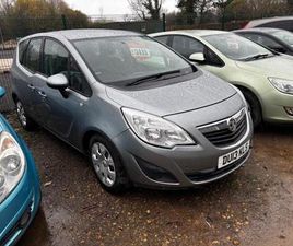 VAUXHALL MERIVA 2013 VAUXHALL MERIVA 1.4I 16V EXCLUSIV 5DR MPV PETROL MANUAL