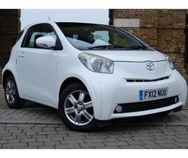 TOYOTA IQ 2012 TOYOTA IQ 1.0 VVT-I 2 3DR HATCHBACK PETROL MANUAL