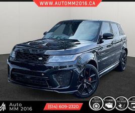 2019 LAND ROVER RANGE ROVER SPORT SVR V8 SUPERCHARGED