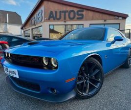 DODGE CHALLENGER V8 6.4 SCAT PACK 492CH BOITE AUTOMATIQUE BLEU SYSTEME AUDIO ALPINE