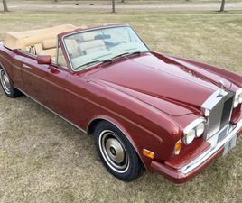 1985 ROLLS-ROYCE CORNICHE CONVERTIBLE