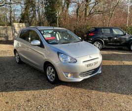 MITSUBISHI MIRAGE 2014 MITSUBISHI MIRAGE 1.2 3 5DR CVT HATCHBACK PETROL AUTOMATIC