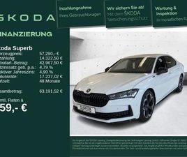 SKODA SUPERB SPORTLINE 2,0 TDI 142 KW 4X4 AHK HUD 360°