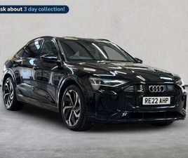AUDI E-TRON E-TRON 55 55 BLACK EDITION SPORTBACK AUTO QUATTRO 5DR 95KWH (11KW CHARGER)