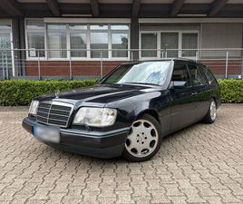 MERCEDES CLASSE E STATION WAGON E 320 MERCEDES-BENZ S124 320TE - SMARAGDSCHWARZ 189 UNI ROTES LEDER